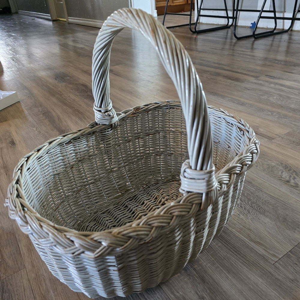 Wicker Decor Baske Gray